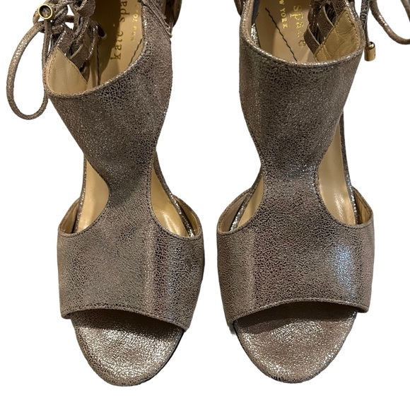 Kate Spade New York Cate Antracite Crinkle Leather Pumps, Sz 8 - Picture 9 of 15